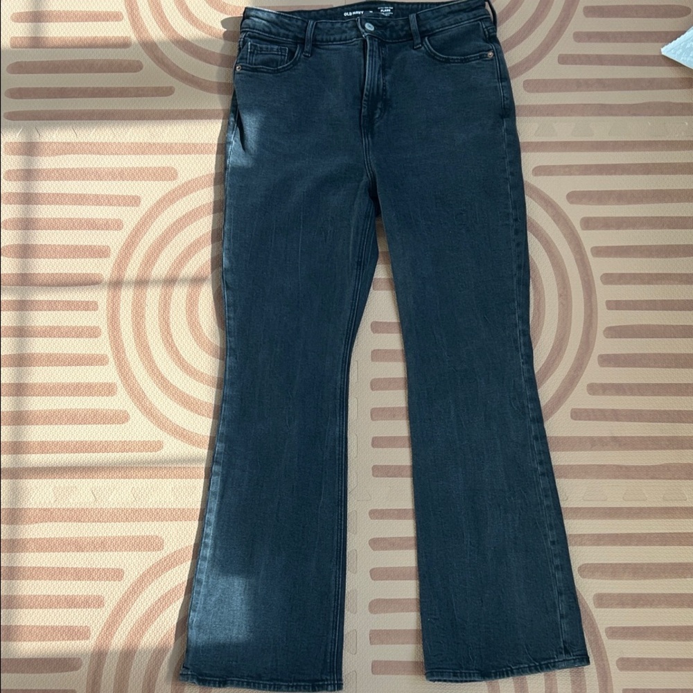 Old Navy Charcoal Flare Jeans